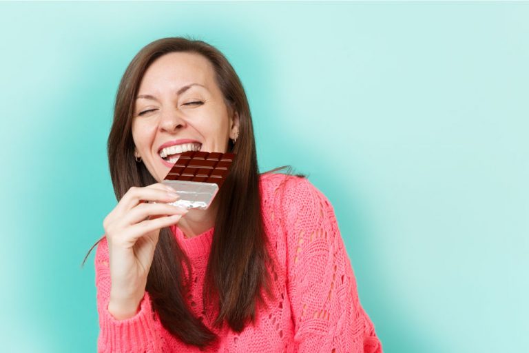 Depressie op afstand met pure chocolade