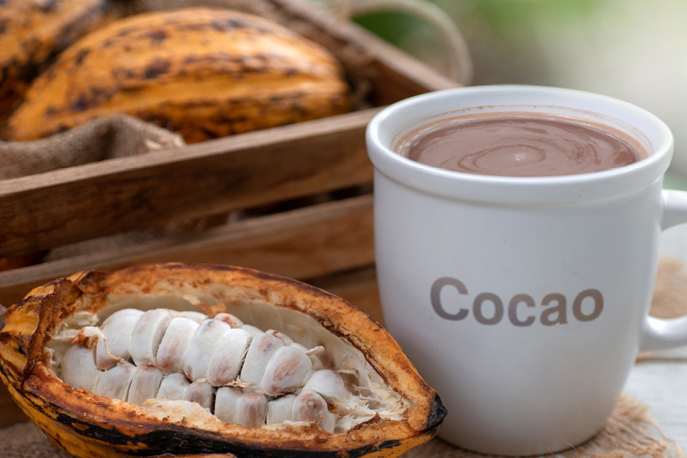 Pure cacao verbetert het zien bij daglicht