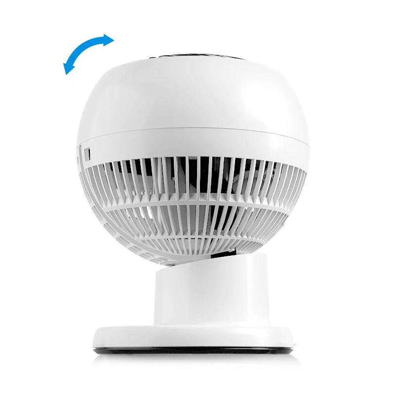 TROTEC Tafelventilator TVE 10 met 25 Watt capaciteit, automatische 100°- oscillatie met uitschakelfunctie