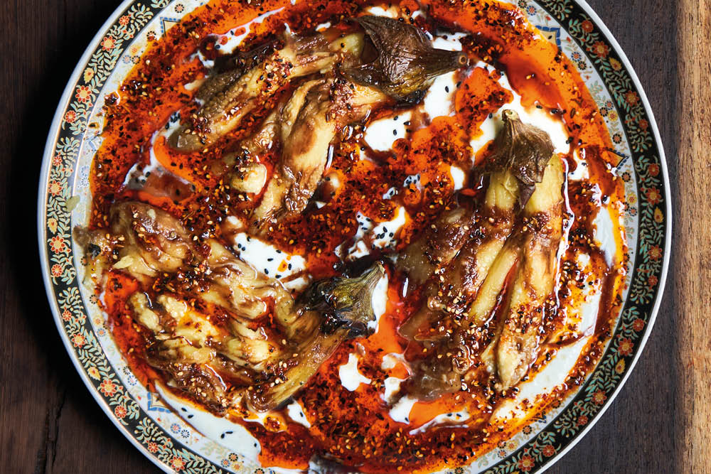 Lekker en ook gezond: gepofte aubergine